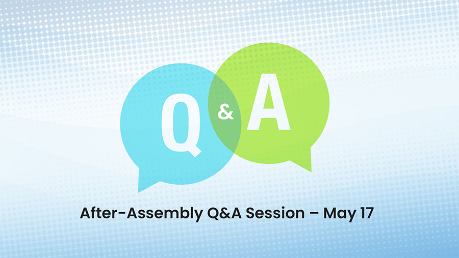 After-Assembly Q&A Session