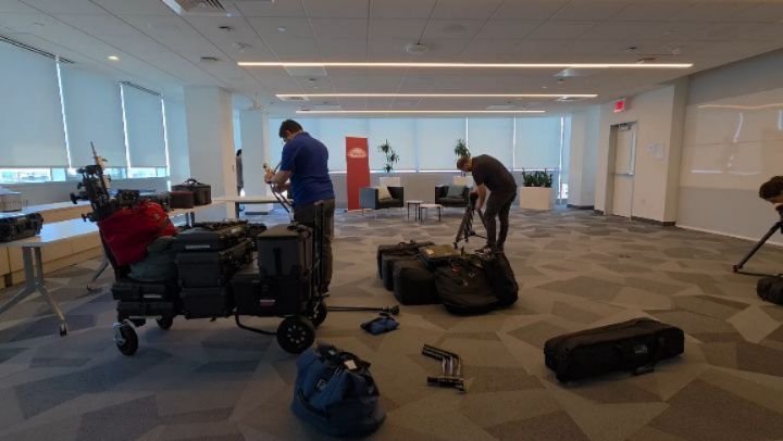 Working with @midnightbrunchcreative on Takeda Pharmaceuticals CEO transition this week 

Check out our set up timelapse! 

#videoproduction #producer #eventproduction #production