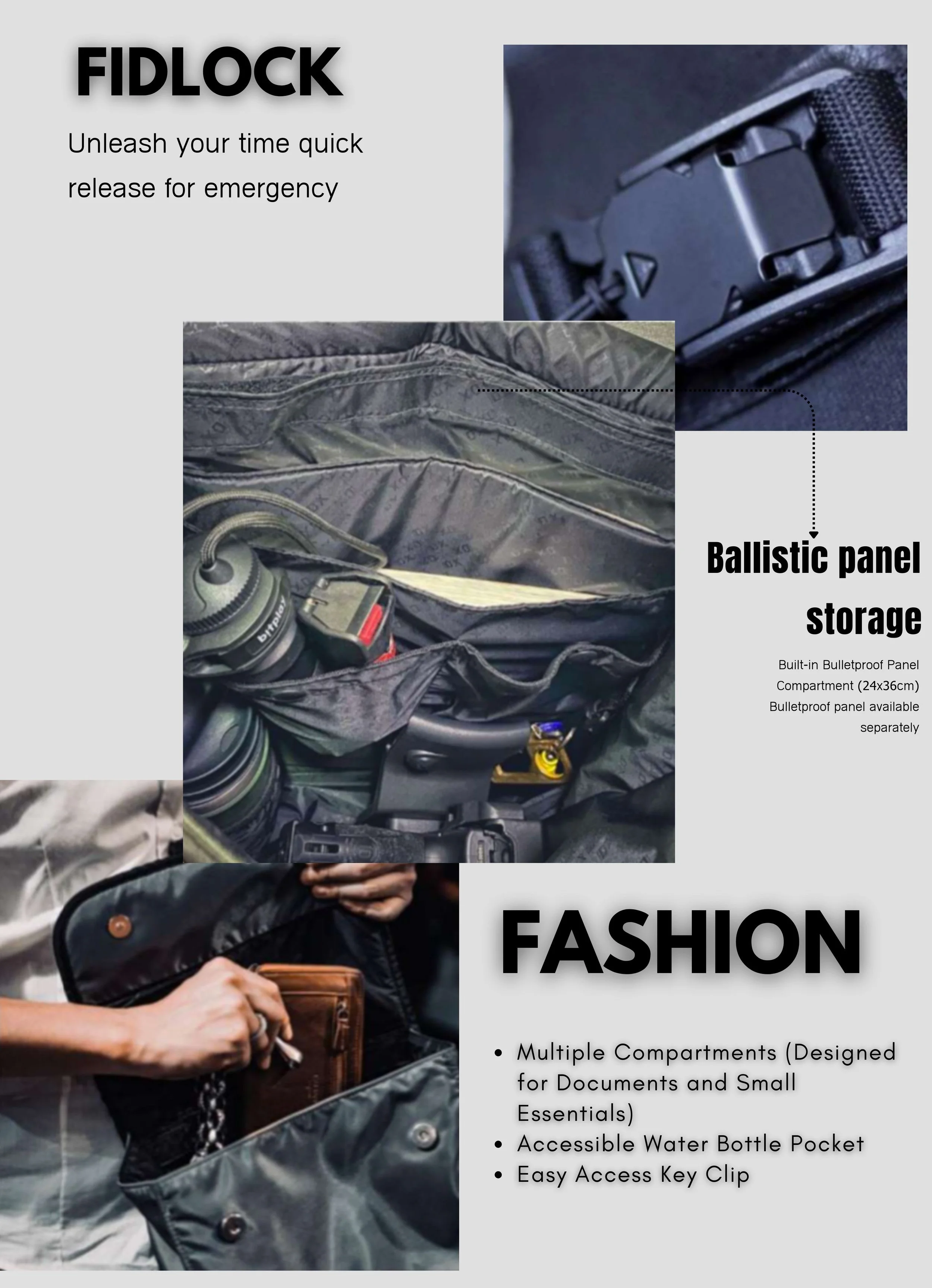 Protection Accessory model Alpha Bulletproof Backpack