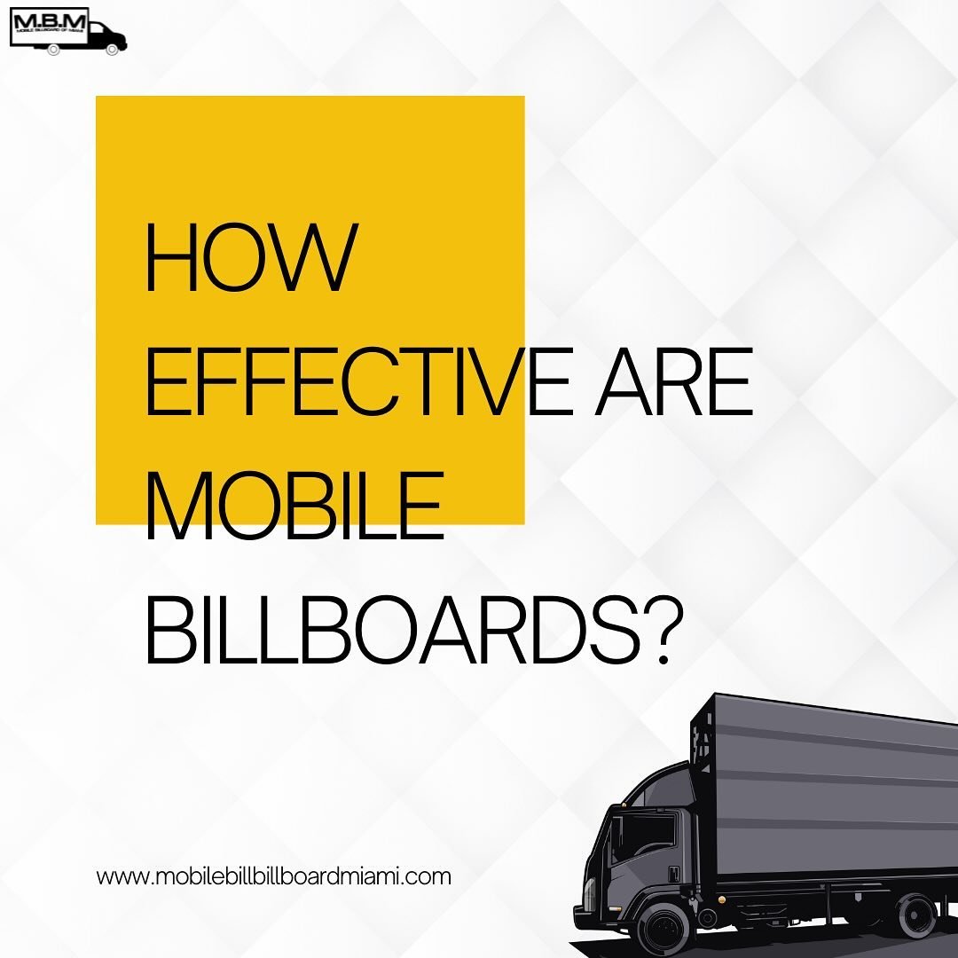 Mobile billboard can be highly effective tools in advertising, offering a unique combination of visibility, flexibility, and measurability. 

By leveraging their attention-grabbing displays and strategic mobility, advertisers can reach their target a