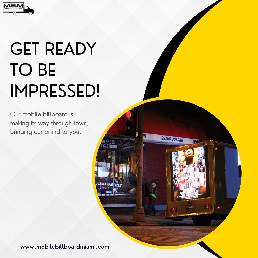 Maximize your advertising impact with mobile billboards! Our customizable displays are strategically positioned to reach your target audience, making them a cost-effective and efficient way to promote your business. 

Contact us today to learn more!

