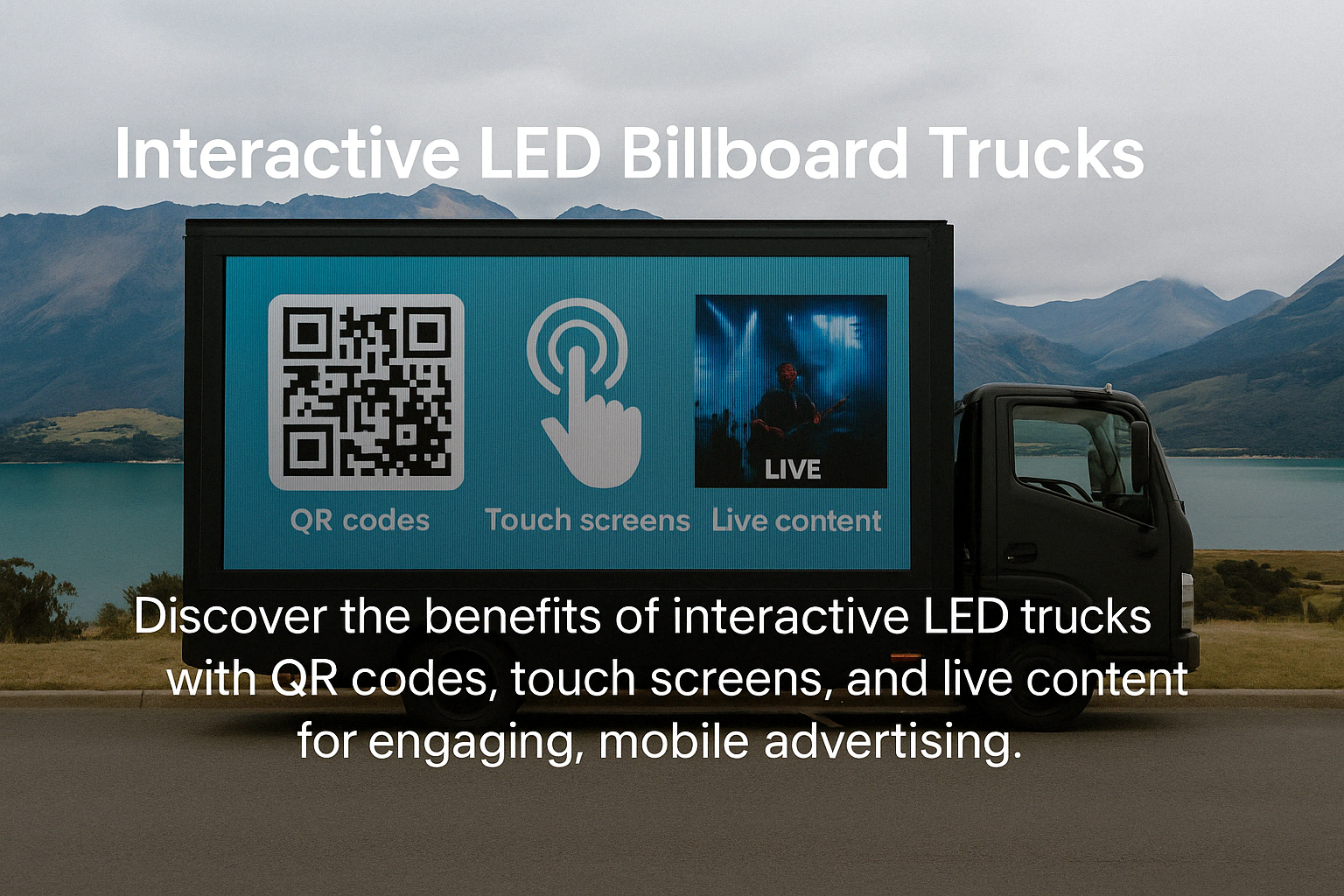 Interactive LED billboard trucks