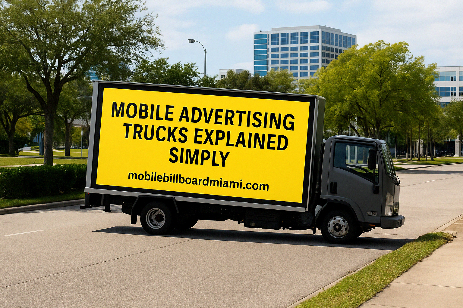Mobile advertising trucks