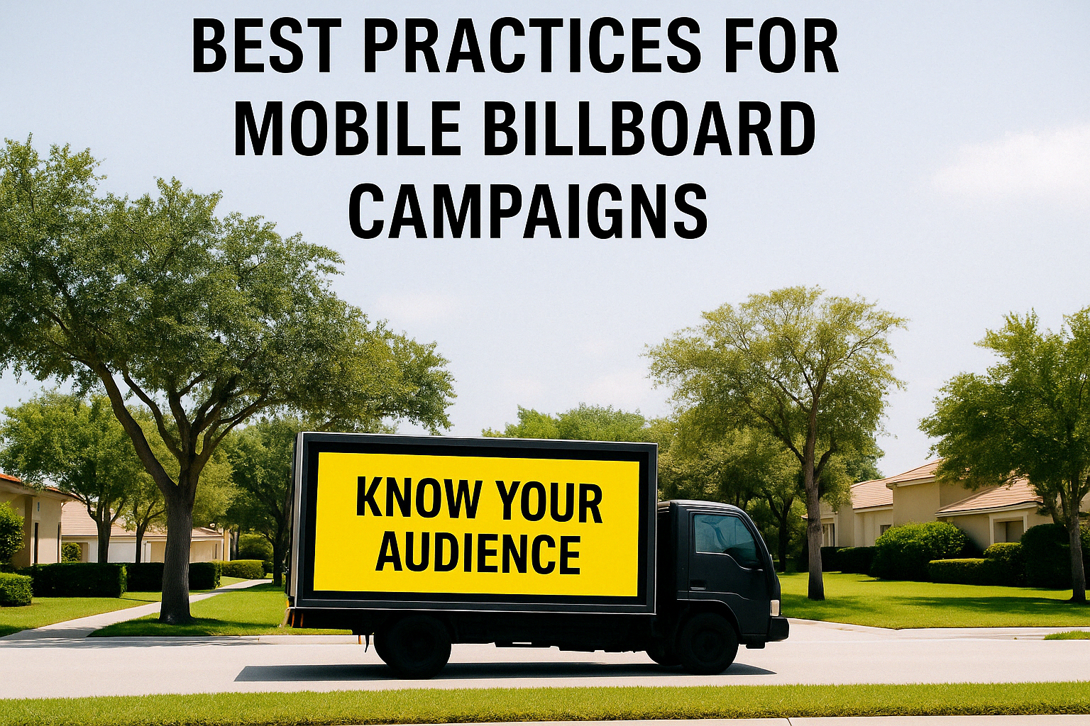 Best Practices for Mobile Billboard Campaigns
