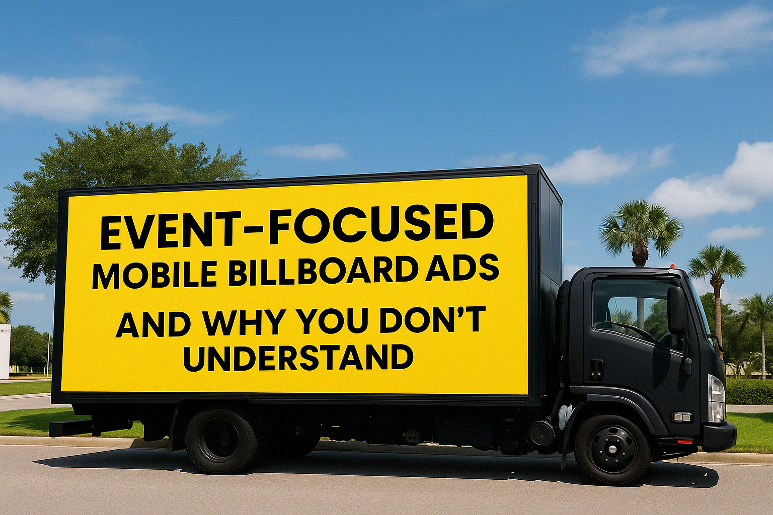 Event-focused mobile billboard ads