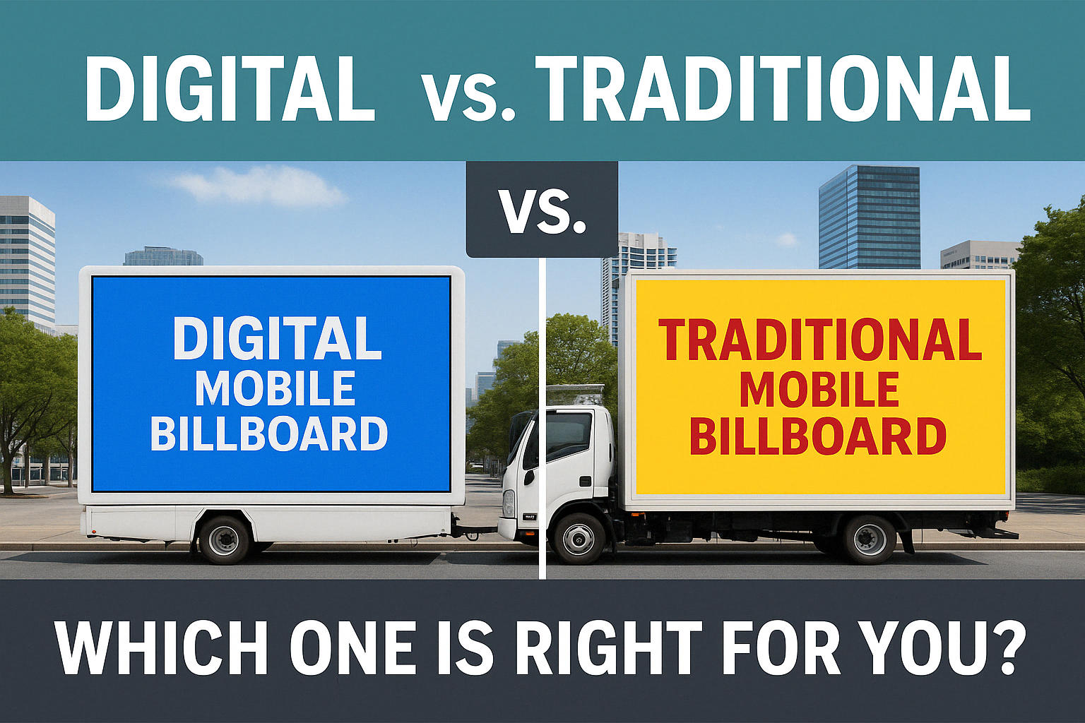 Digital vs traditional mobile billboards