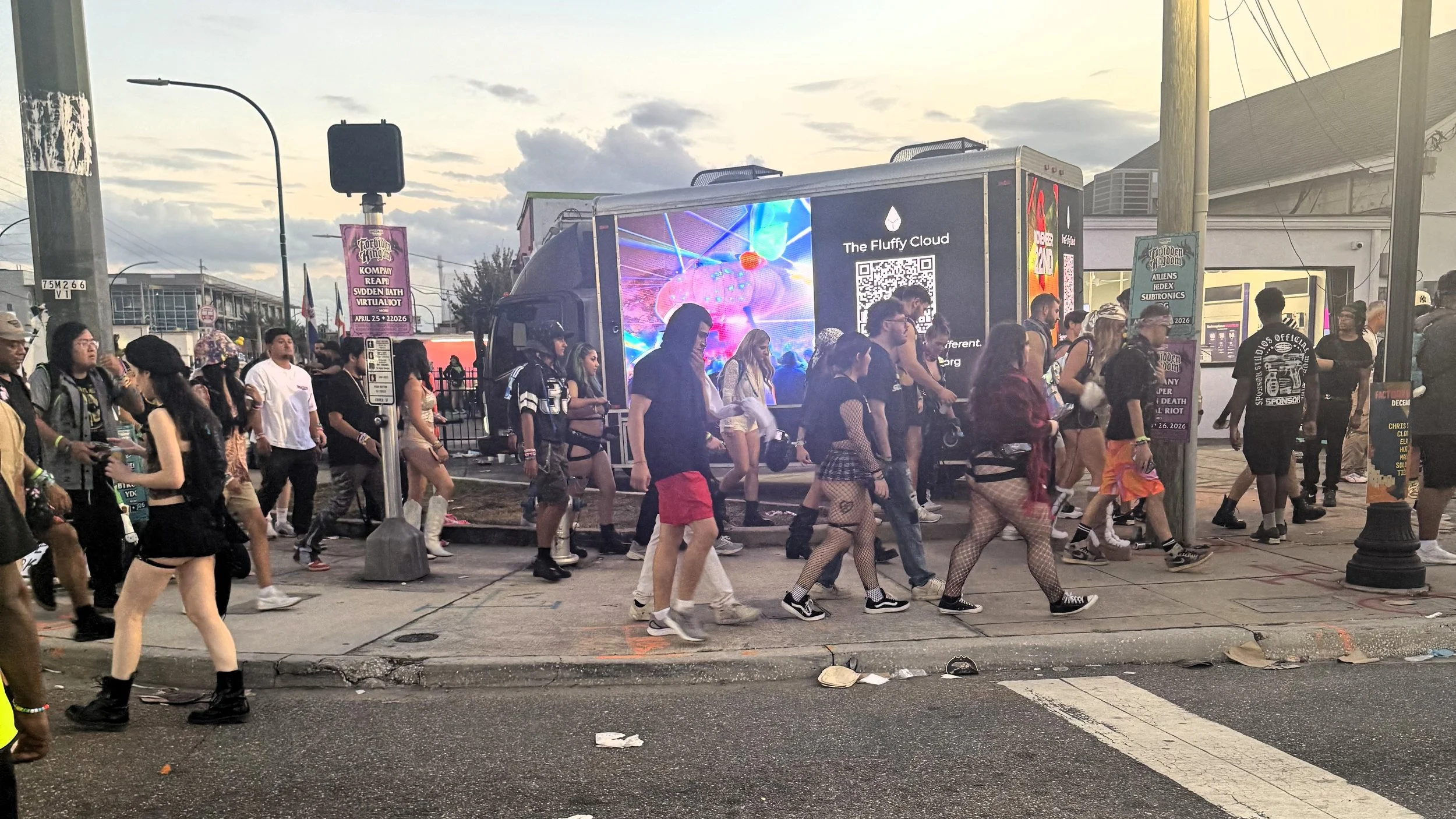 From Miami to Orlando: Mobile Billboard Miami &amp; The Fluffy Cloud Illuminate EDC 2025