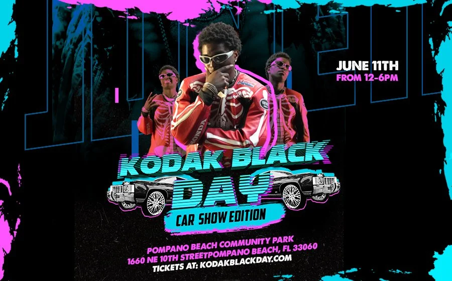 Kodak Black Car Show Mobile Billboard Advertising in Miami