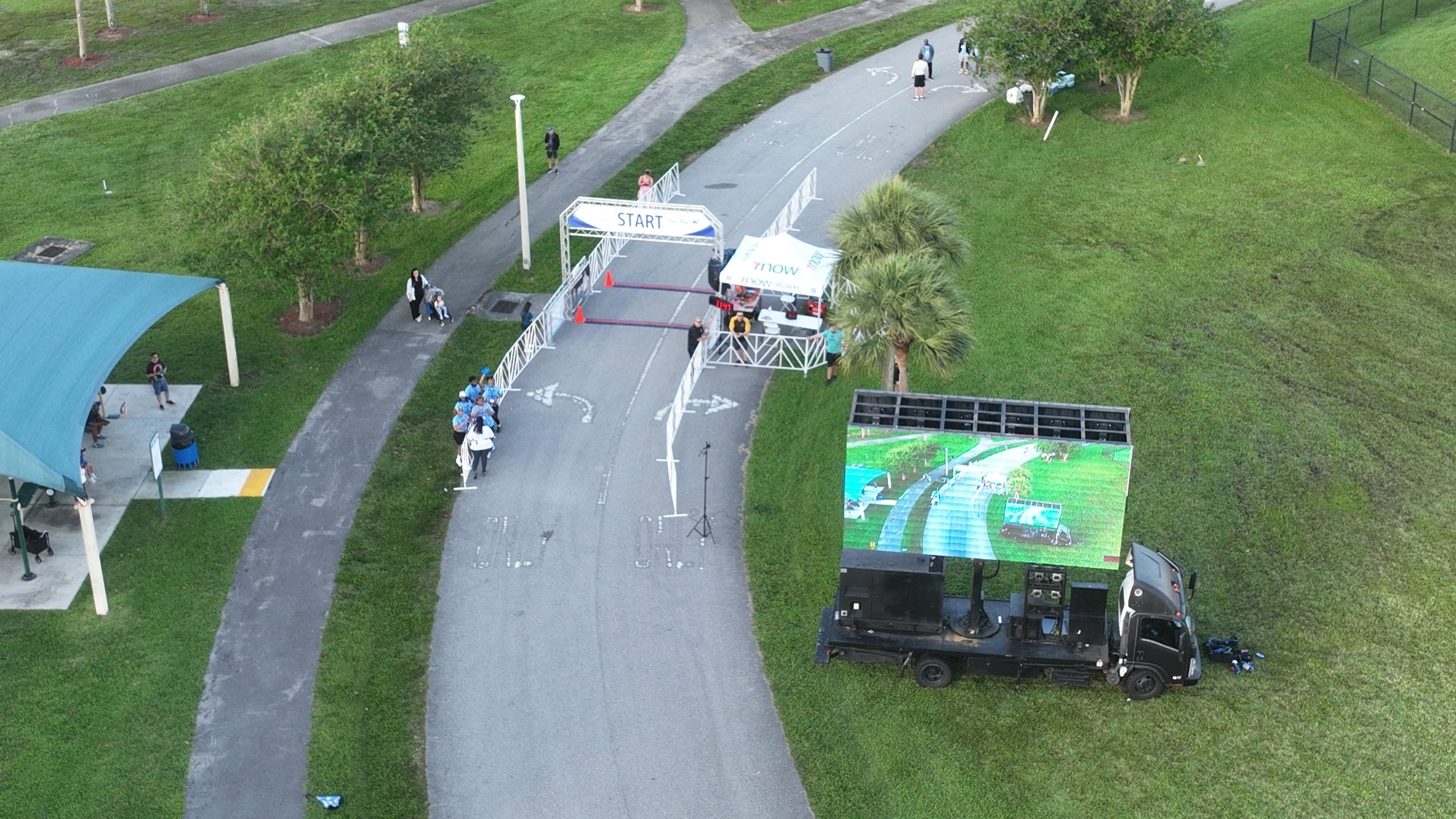 Mobile billboard miami led screen rental