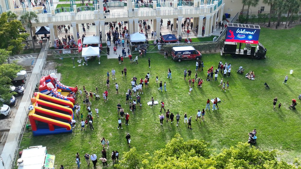 MAX 360 LED screen rental at a City of Boca Raton live-streaming stage