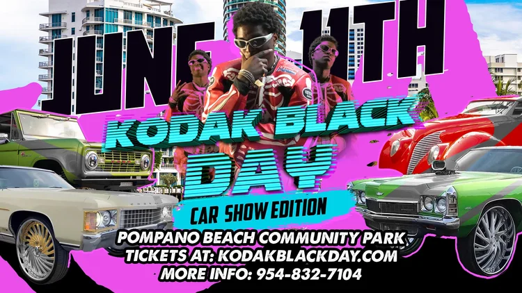 LED billboard truck promoting a car show in Pompano Beach