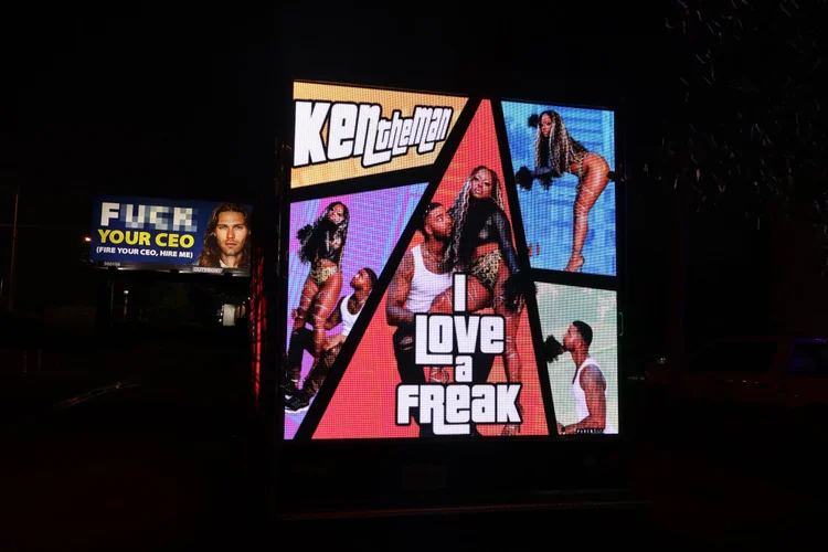Mobile billboard truck at Rolling Loud Miami festival