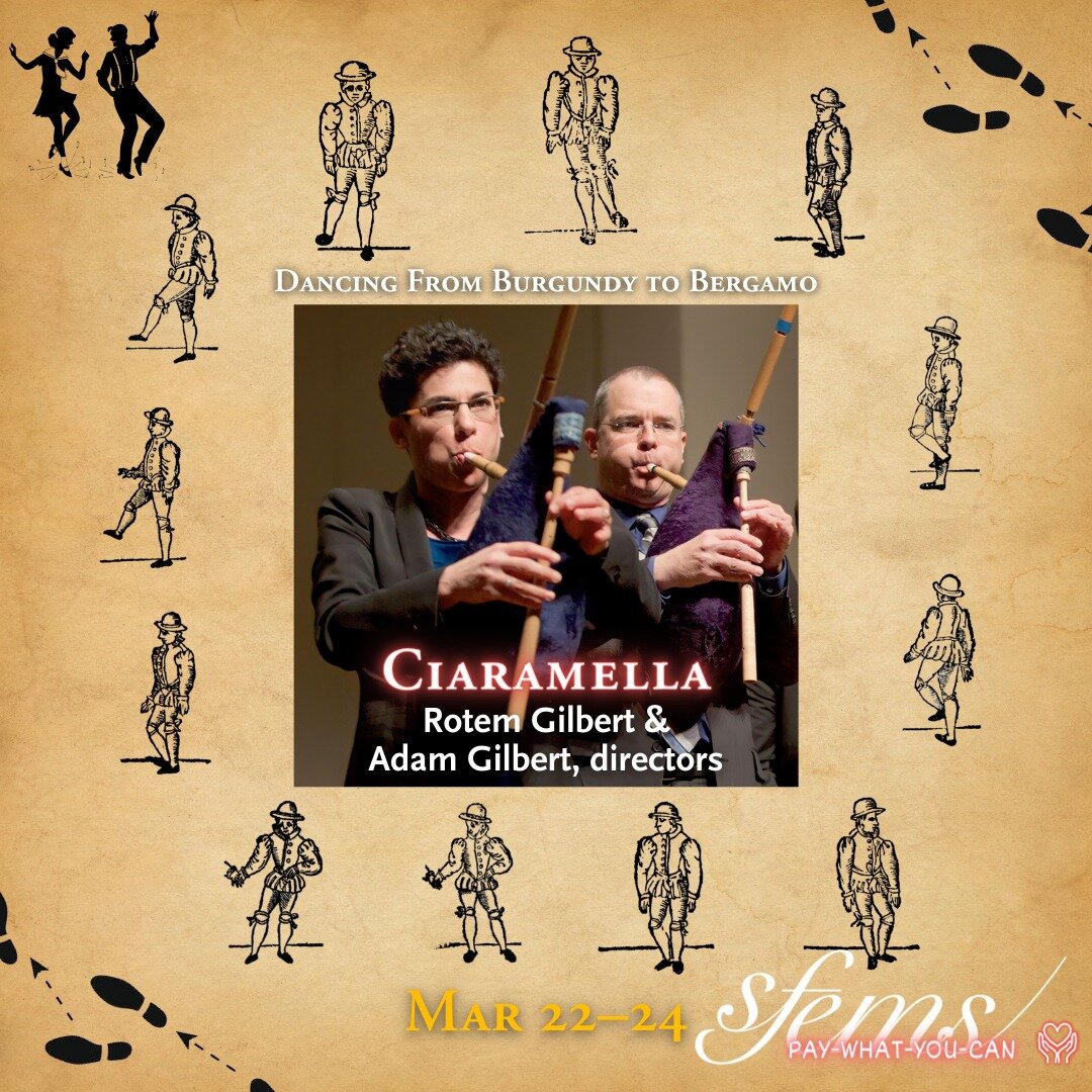 Ciaramella&rsquo;s founders, Rotem &amp; Adam Gilbert are a powerful force in the early music scene. As multi-instrumentalists, teachers, performers and scholars of music from the 15th and 16th centuries, their dynamic ensemble work and expertise in 