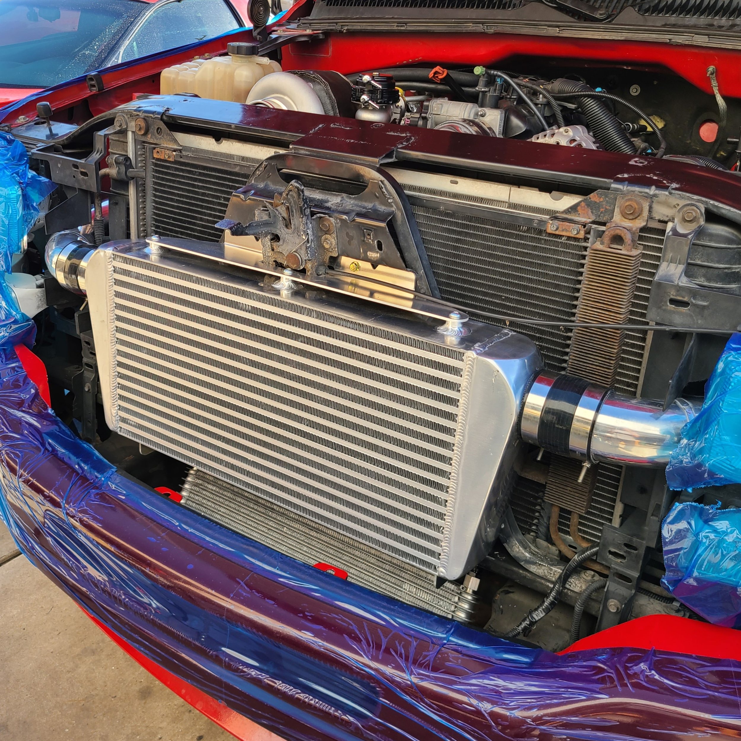 0306 GM Truck 4" Intercooler kit — MGM Fabrication