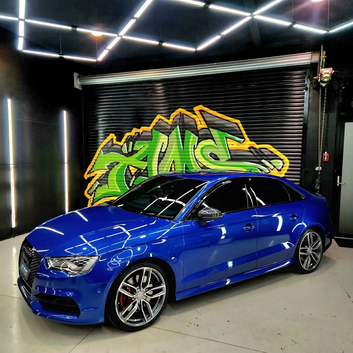 Is it just me, or does it seem like AMS Garage has a thing for blue lately... This Audi S3 has seen better days, Daily driven and parked outdoors. 

The owner came in for a complete paint correction and Black out package to give it a new lease on lif