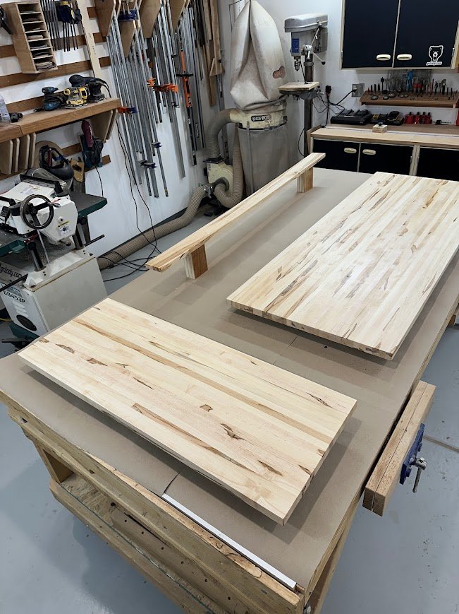 Ambrosia Maple Butcherblock Countertops and Backsplash