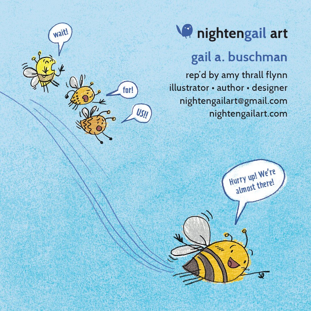 Happy #kidlitpostcard day!

I'm an author-illustrator who has a love for graphic novels for all ages.

Darva and her trusty bee ensemble are on the hunt for something special...something delicious! What could it bee?! (sorry, couldn't help myself)

#