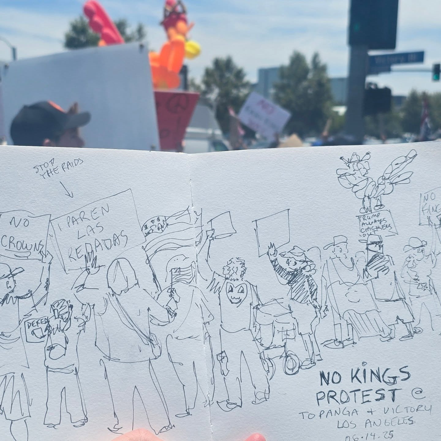 Phenomenal turnout today #nokingsprotest