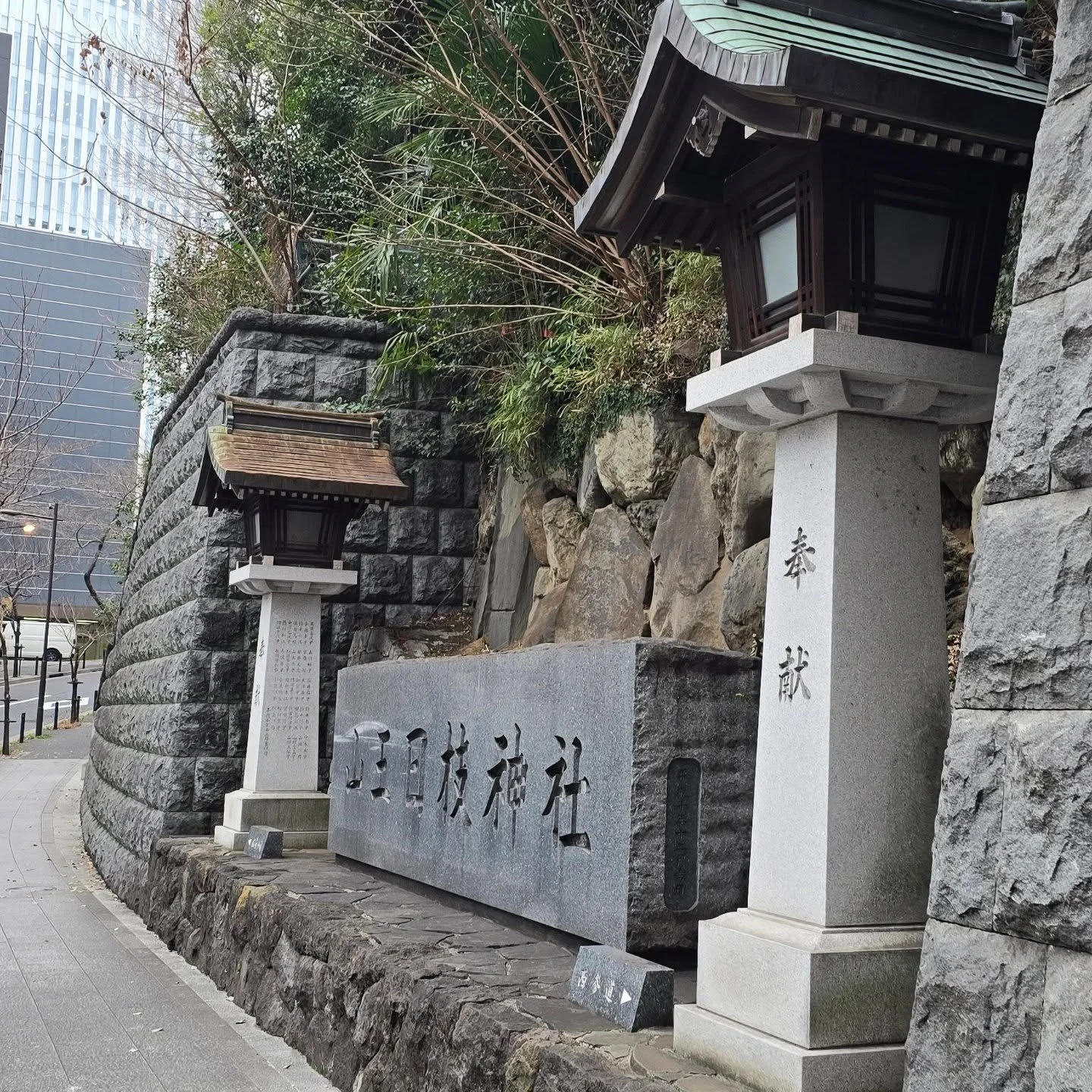 While it looks like Fushimi Inari Taisha, this is Hie Shrine in Tokyo! You get a mini orange torii tunnel without having to travel up an entire mountain. We went early and avoided the crowds.