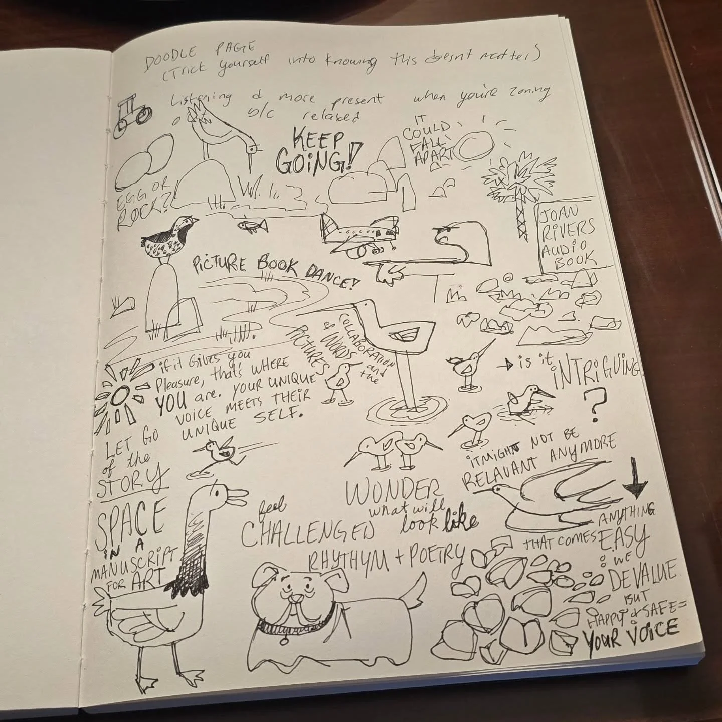 Amazing and fun breakout session by @marlafrazee at Golden Gate Fest 2026! #sketchbook #scbwi 

when in doubt? doodle.