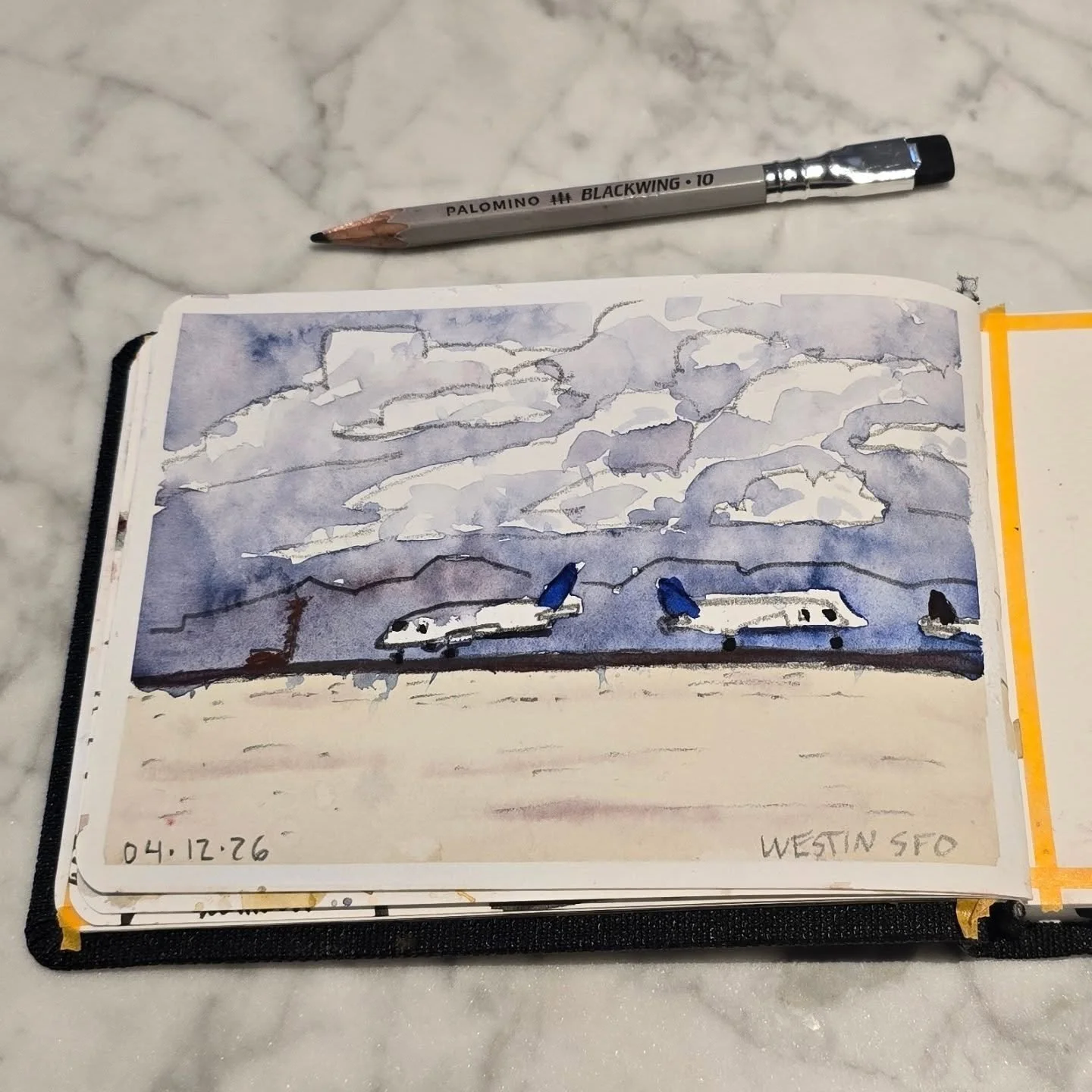 it's fun to watch birds and mechanical birds! 🛫🛬🪿
#pleinairpril #sketchbook #watercolors #gooutsideandplay