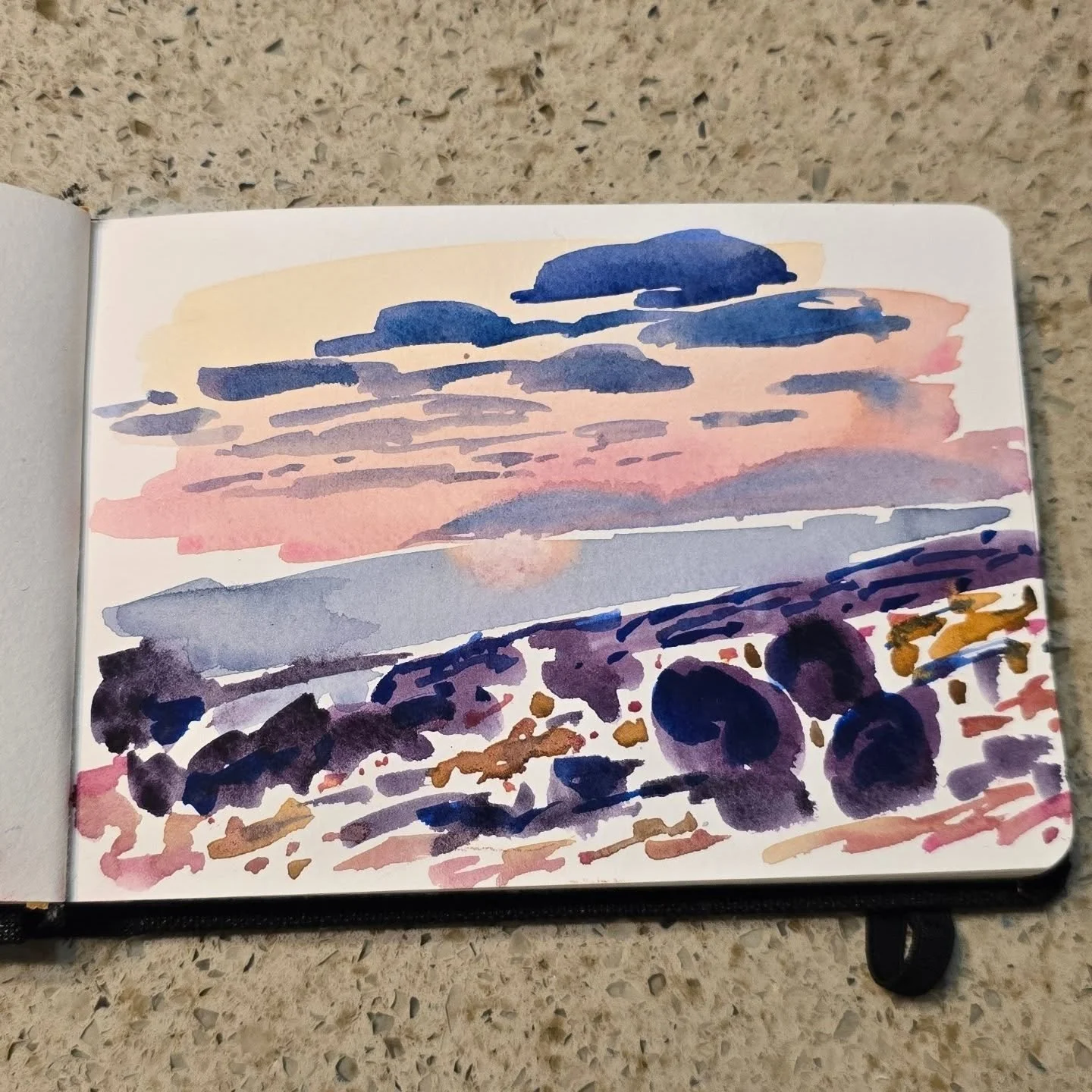 almost forgot to post my drawing and the dramatic clouds this evening. I like my sky, but my city needed more dark to feel correct. still happy with it for being a 15ish minute painting and part of that was waiting for the bright sky color to dry.
#p