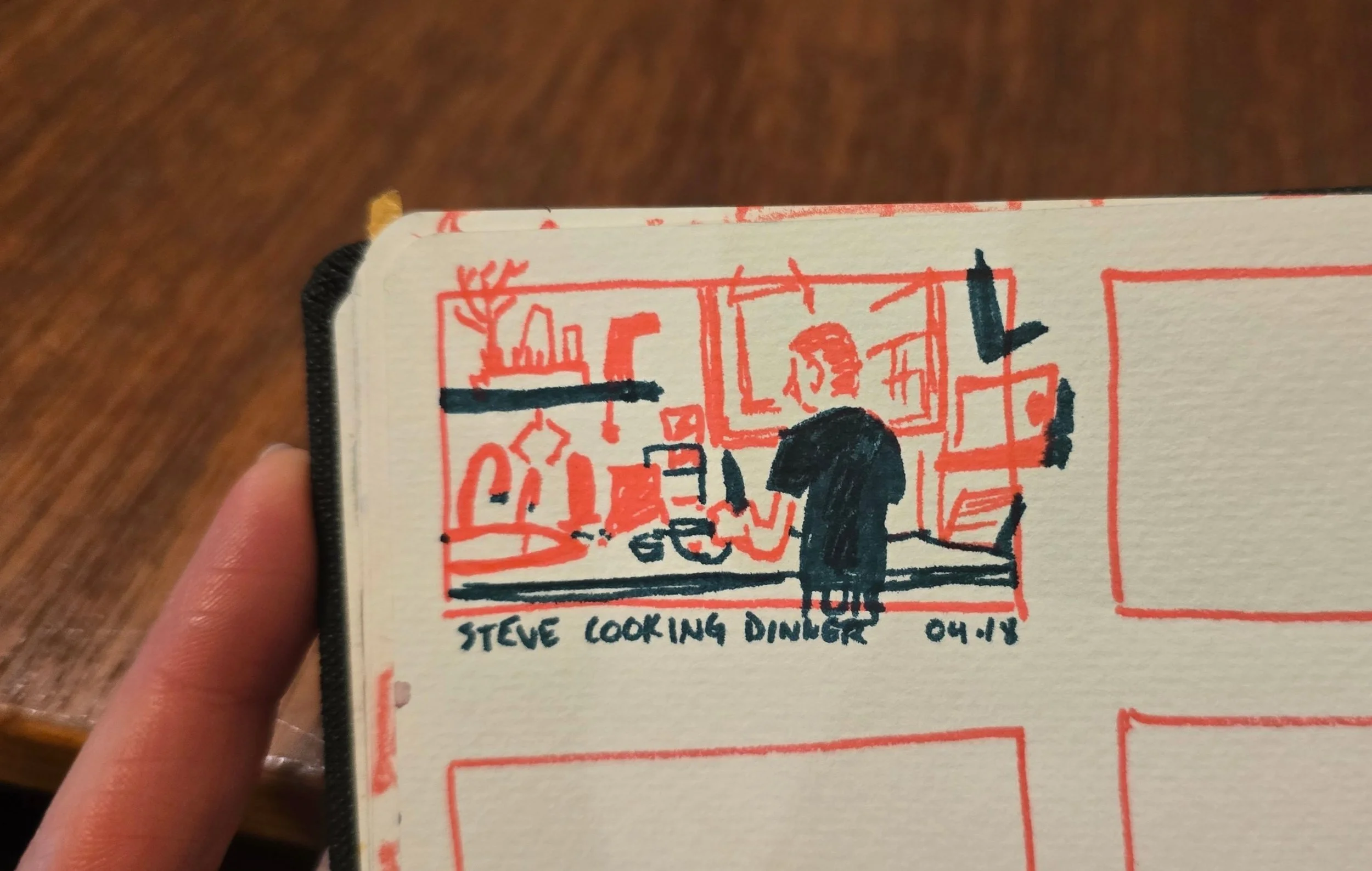 tiny 2-color plein air. #pleinairpril #sketchbook