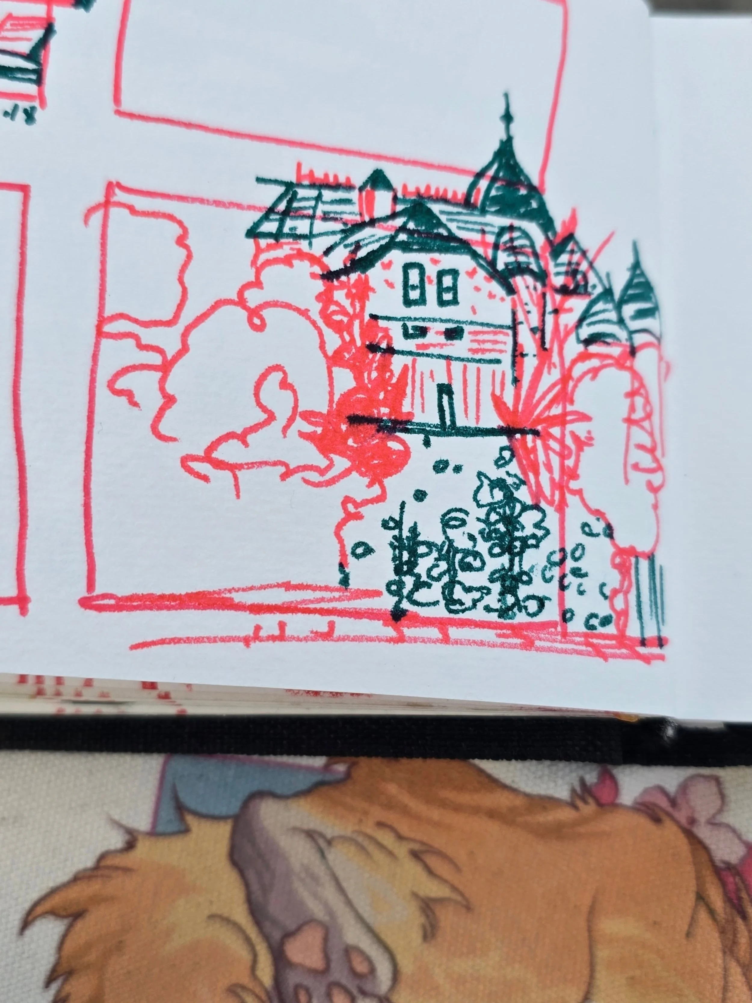 the door to nowhere. Every time I see this place I love this ridiculous door. I assume there was once a stairway from the door to the street below, but it's never been there in the years that I visit Santa Cruz. Visible from Firefly Cafe. #pleinairpr