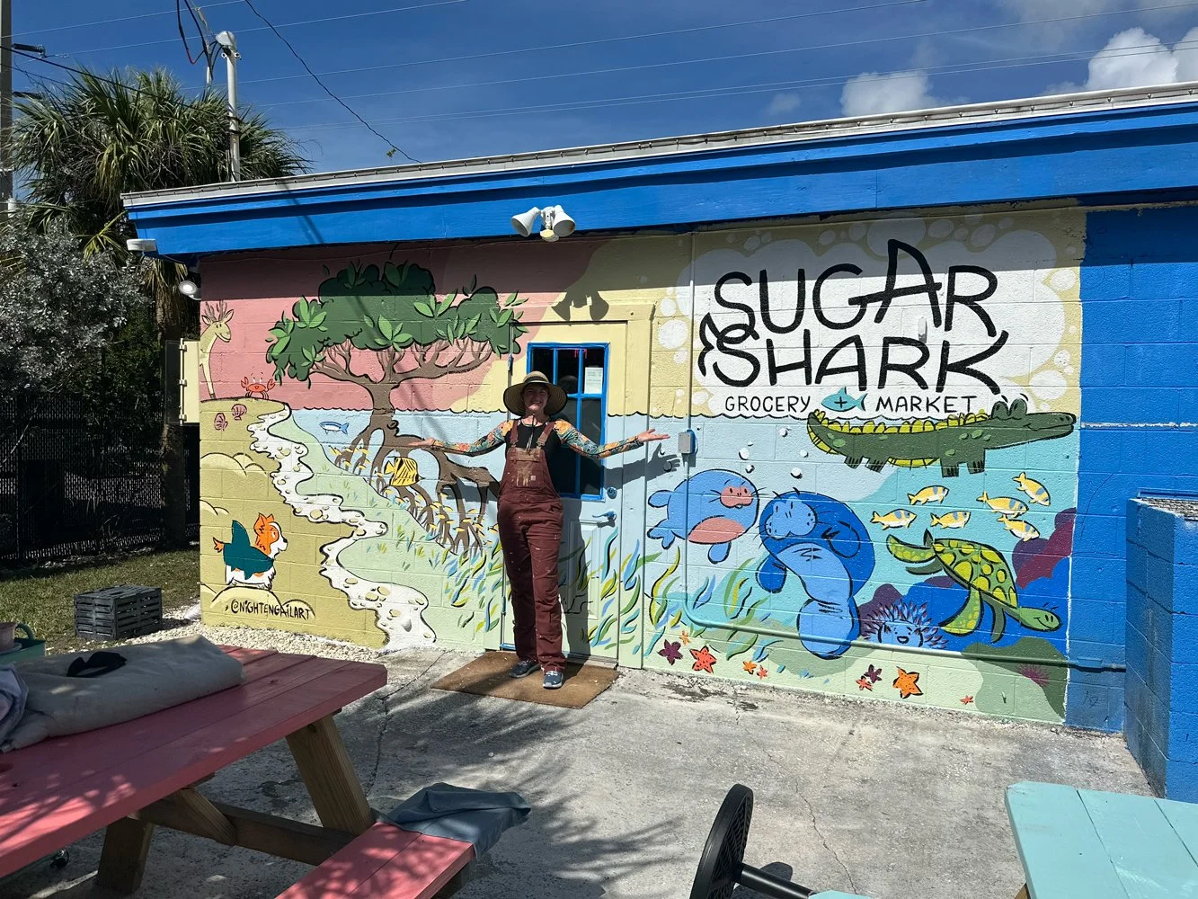 Artist and final mural