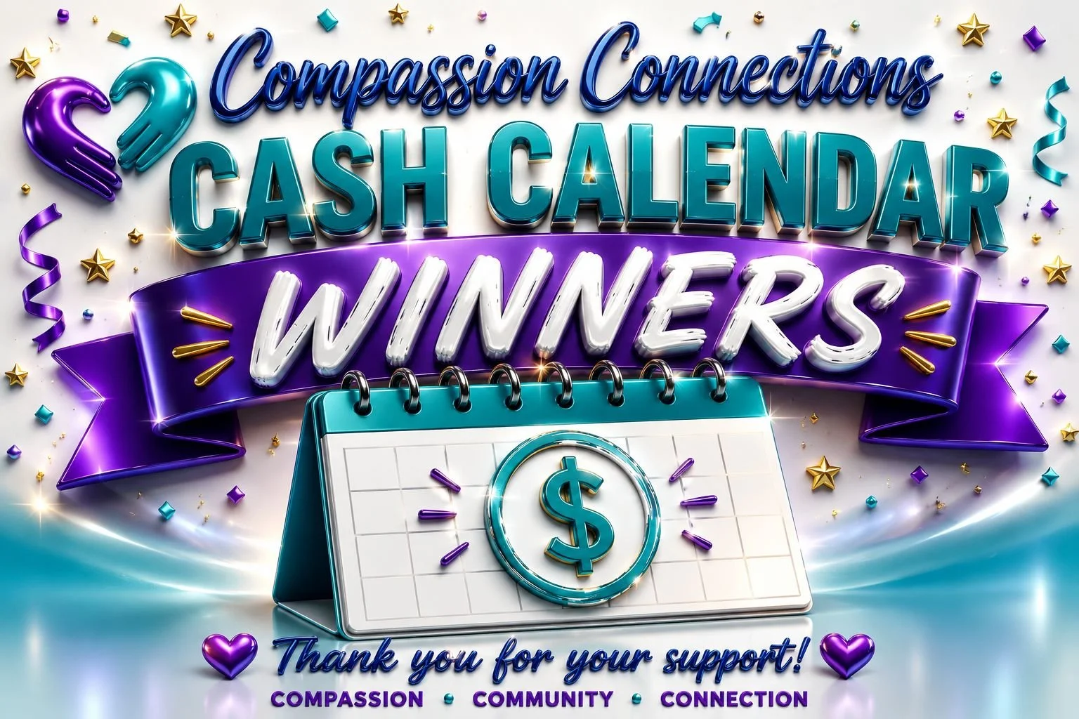 Congratulations to Our Compassion Cash Calendar Winners! 