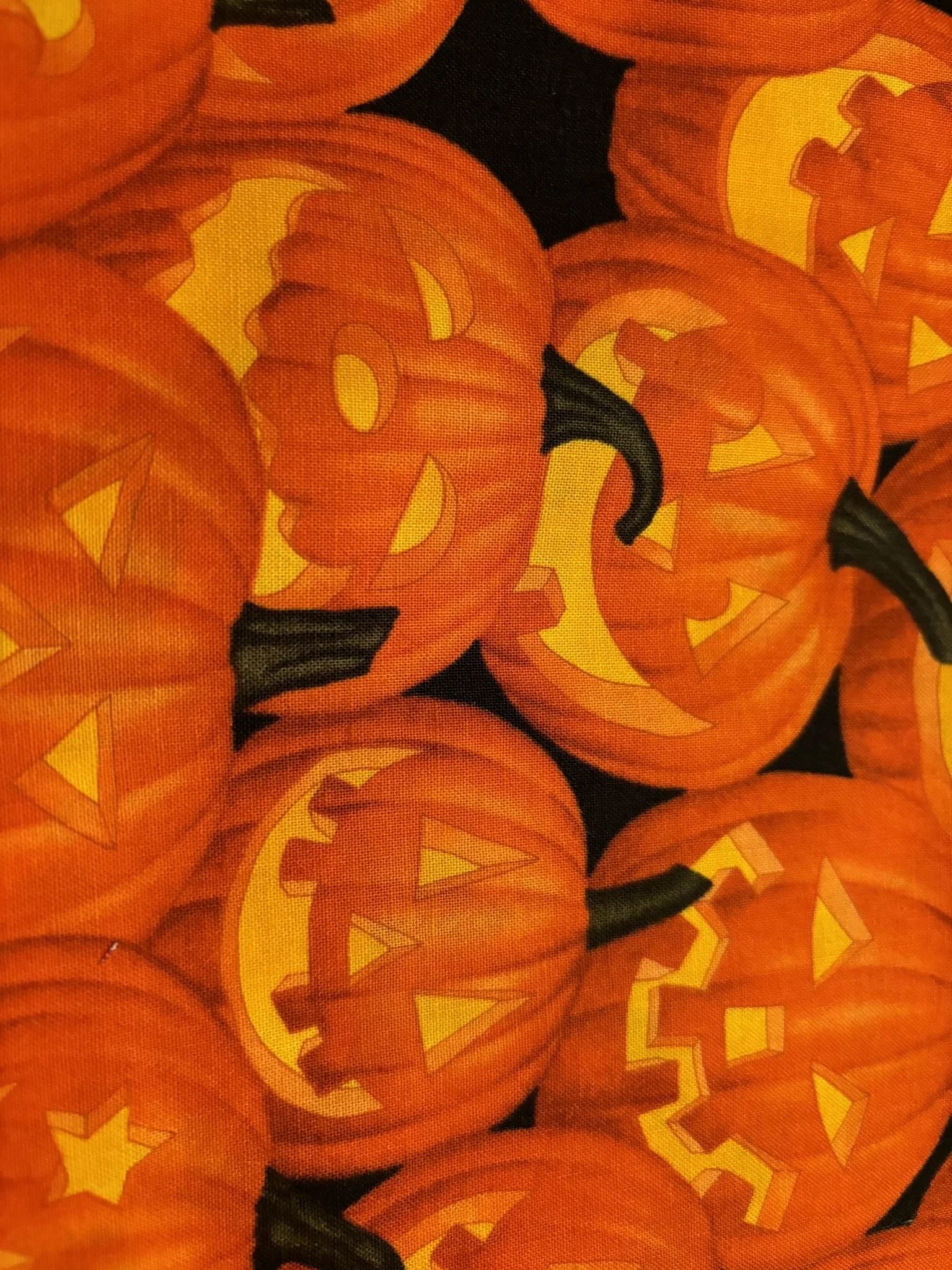 Lighted Pumpkins Cotton