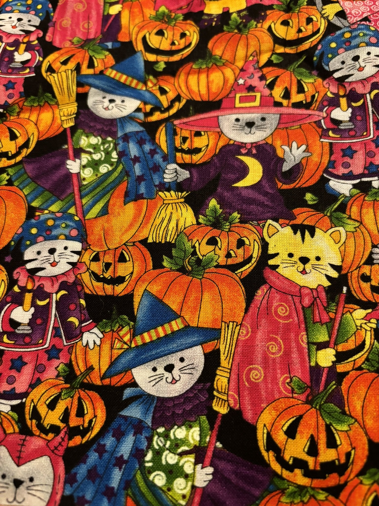Cats dressed for Halloween Cotton
