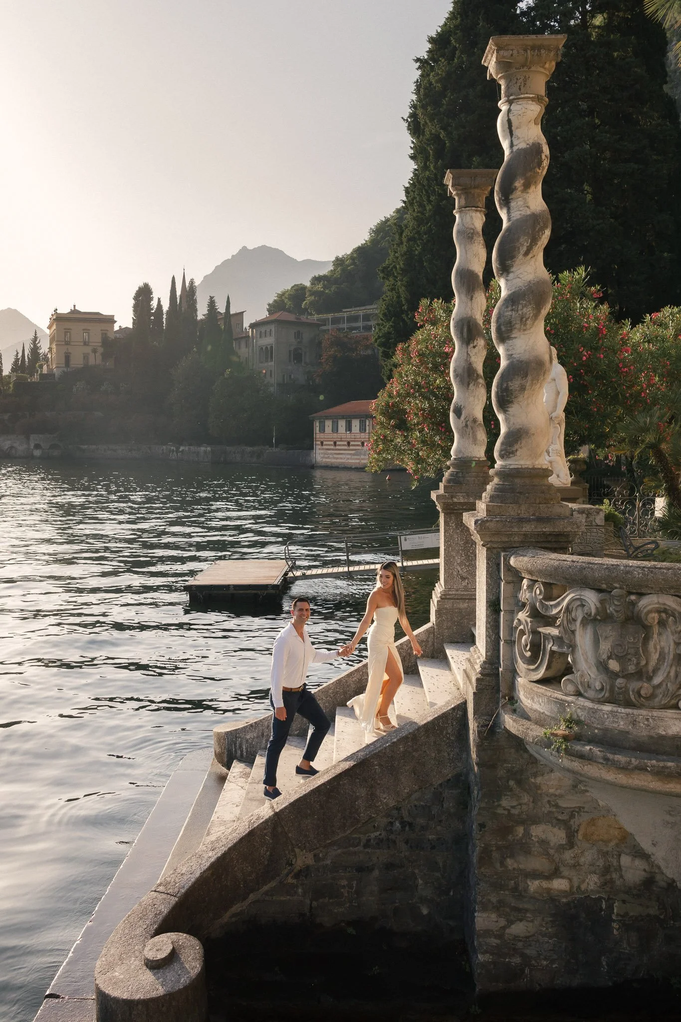 Couple walking towards wedding venue.jpg