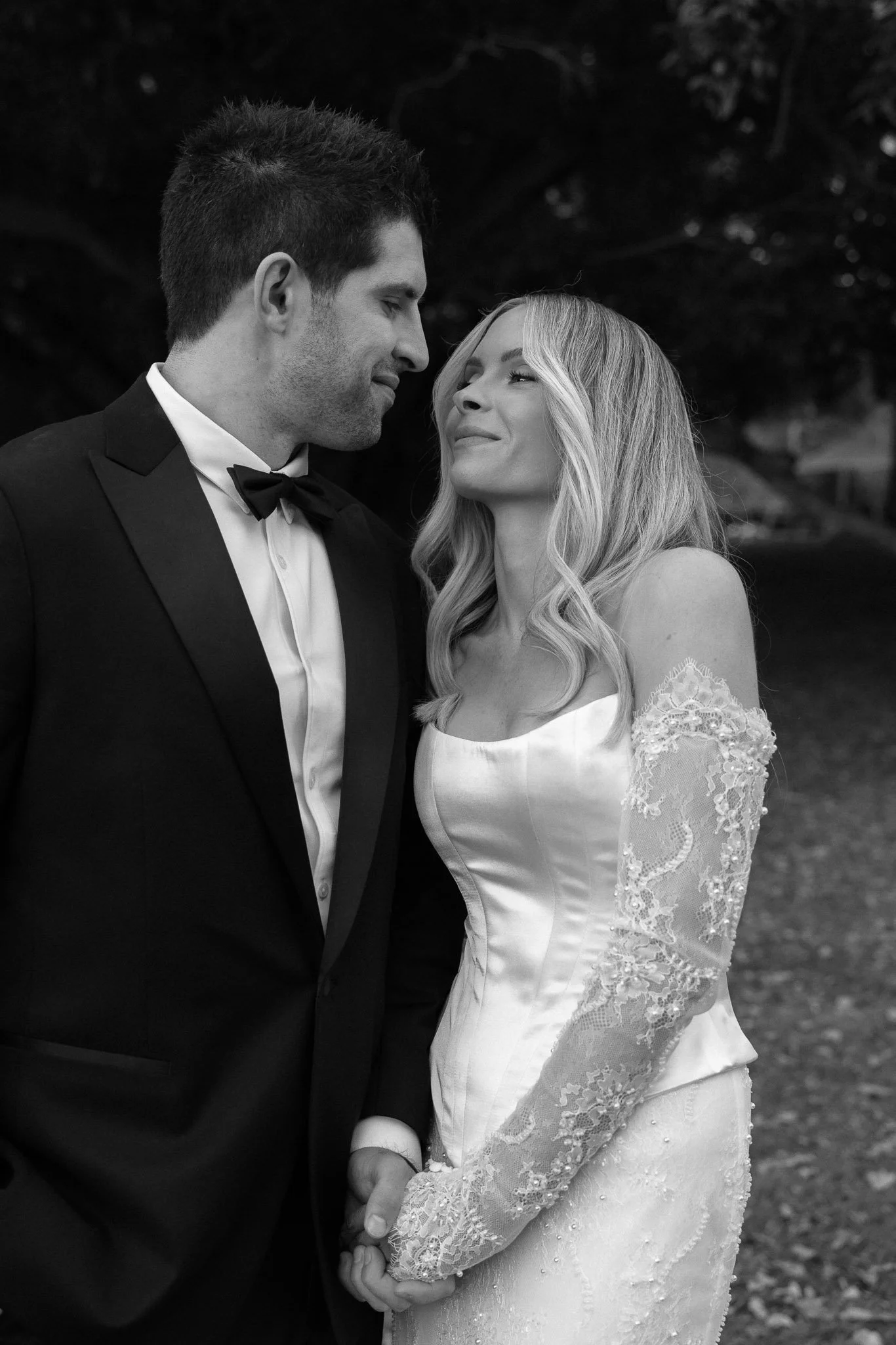 Newlyweds looking at each other at New Farm Park.jpg