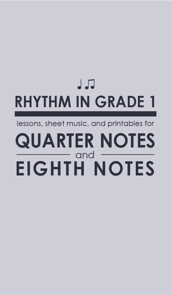 How to teach quarter notes and eighth notes