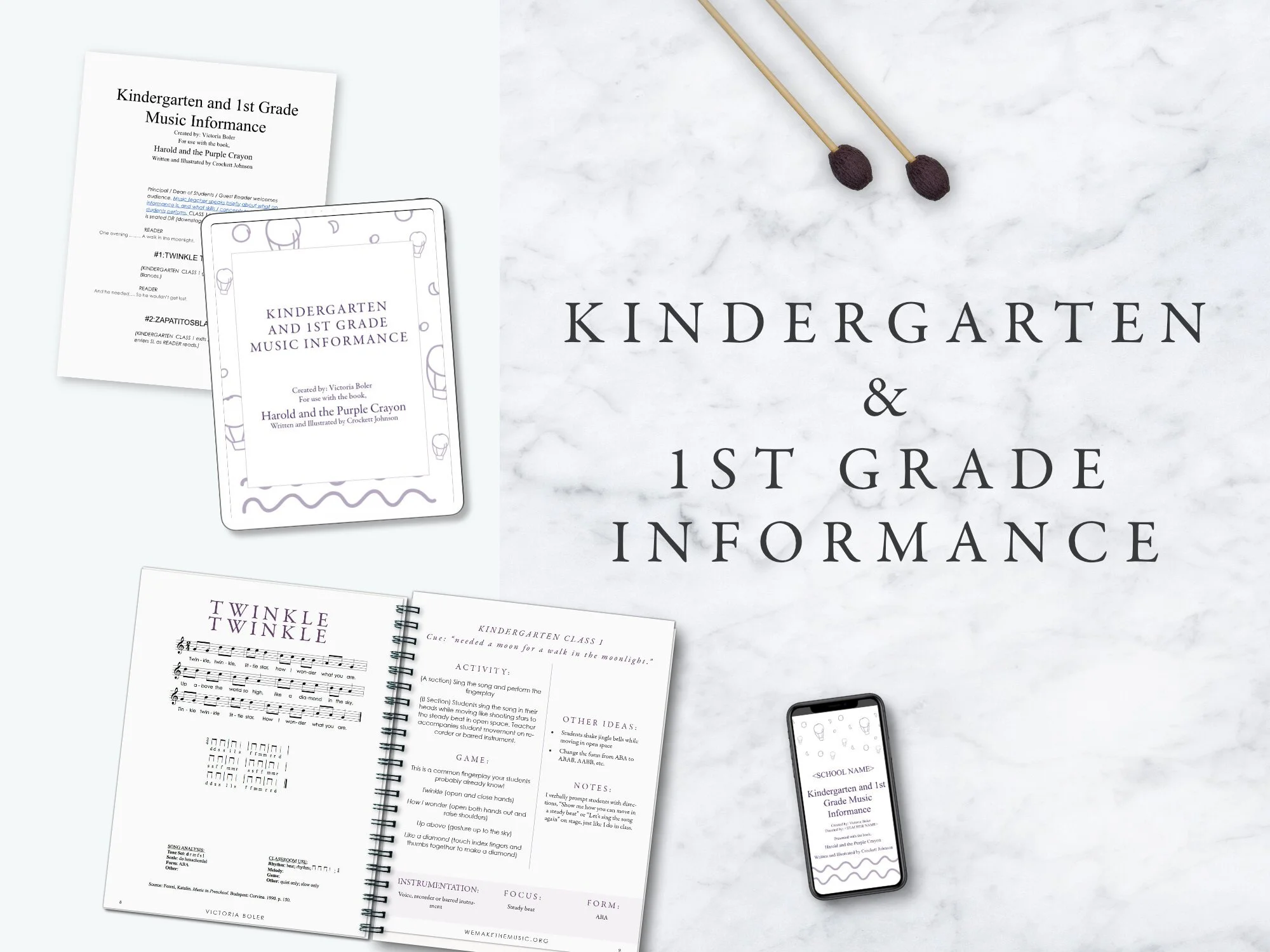 Kindergarten and 1st Grade Informance (for use with Harold and the Purple Crayon)