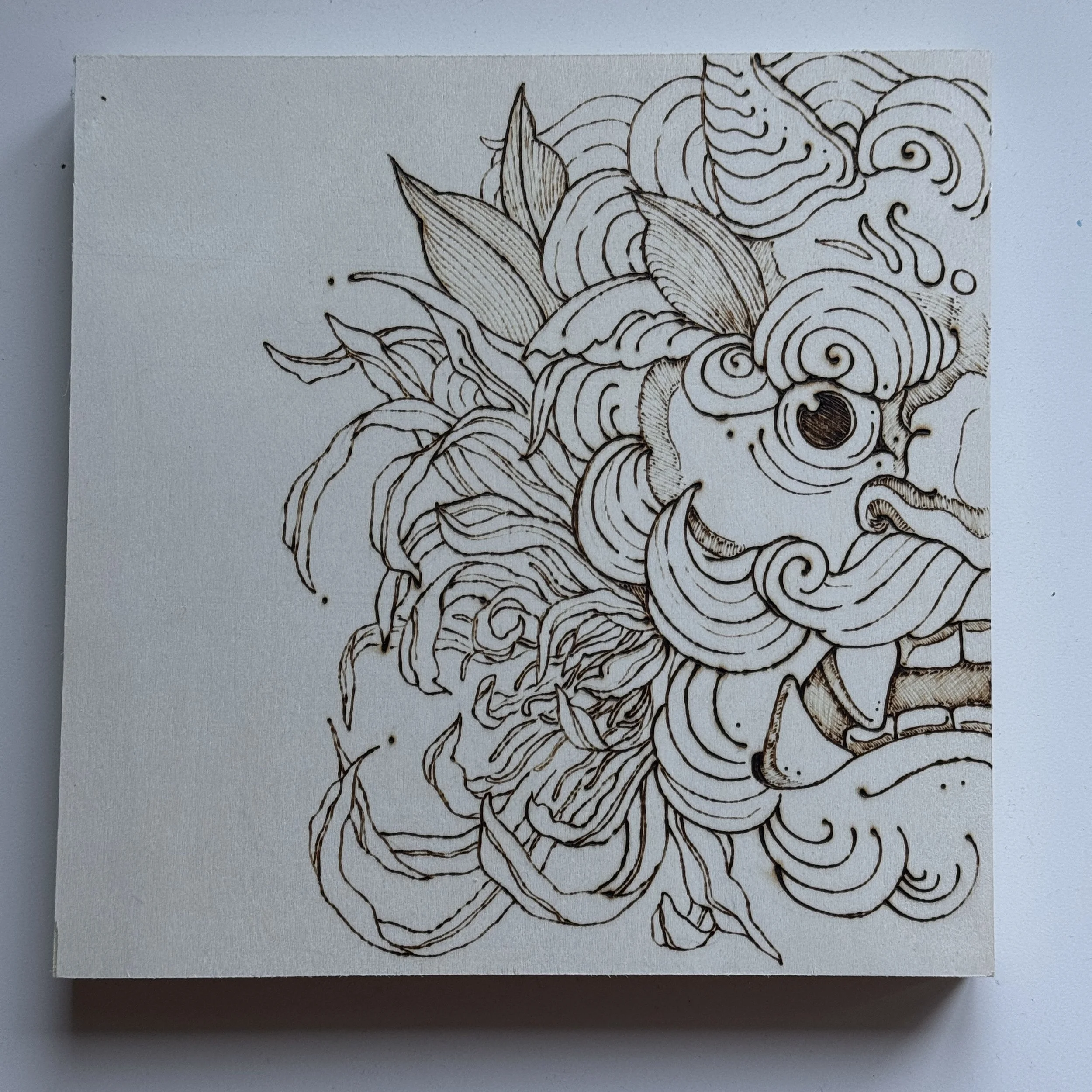 8x8 - wood burn 