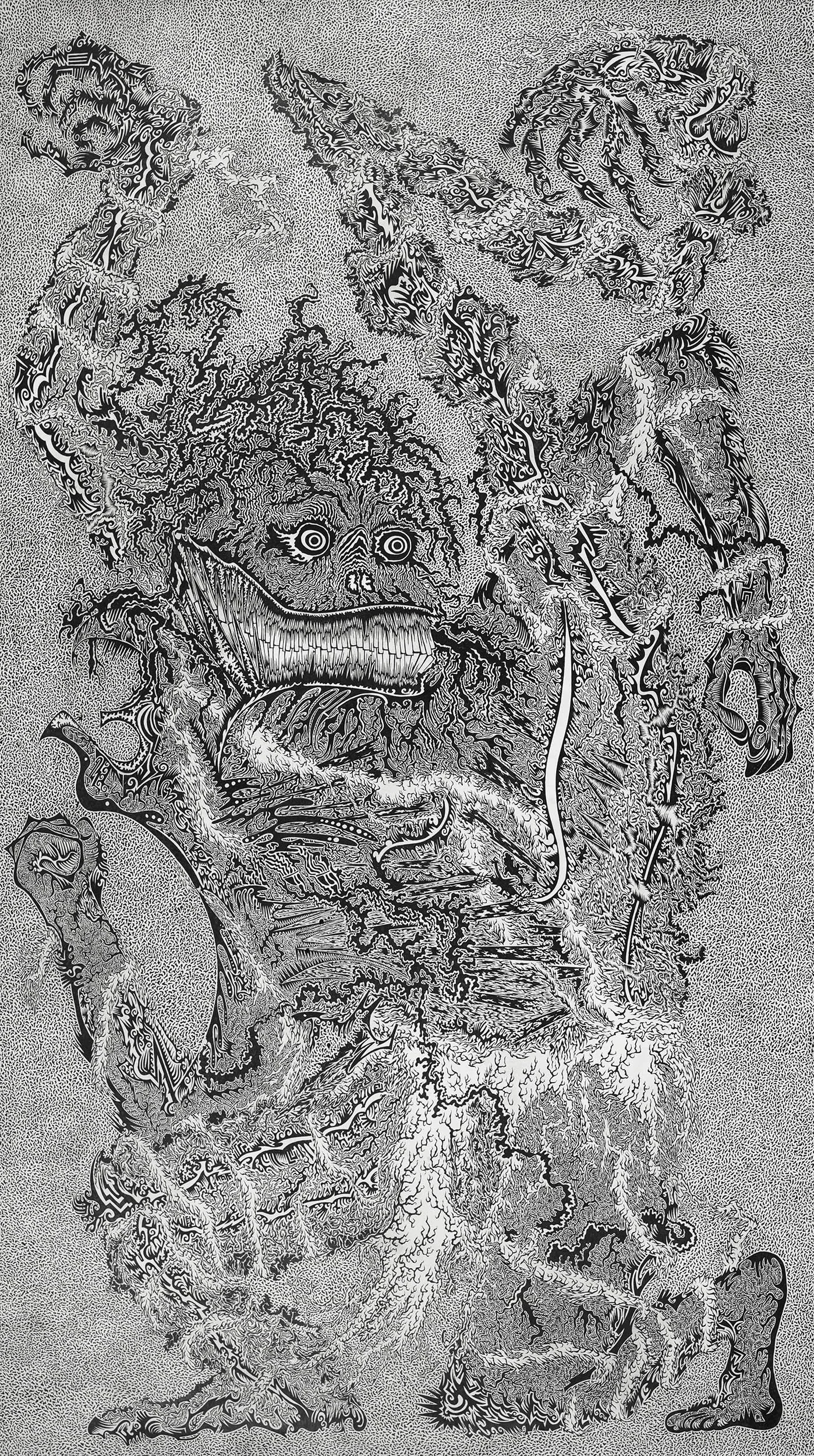 Servant, 2016, 71x41 in.