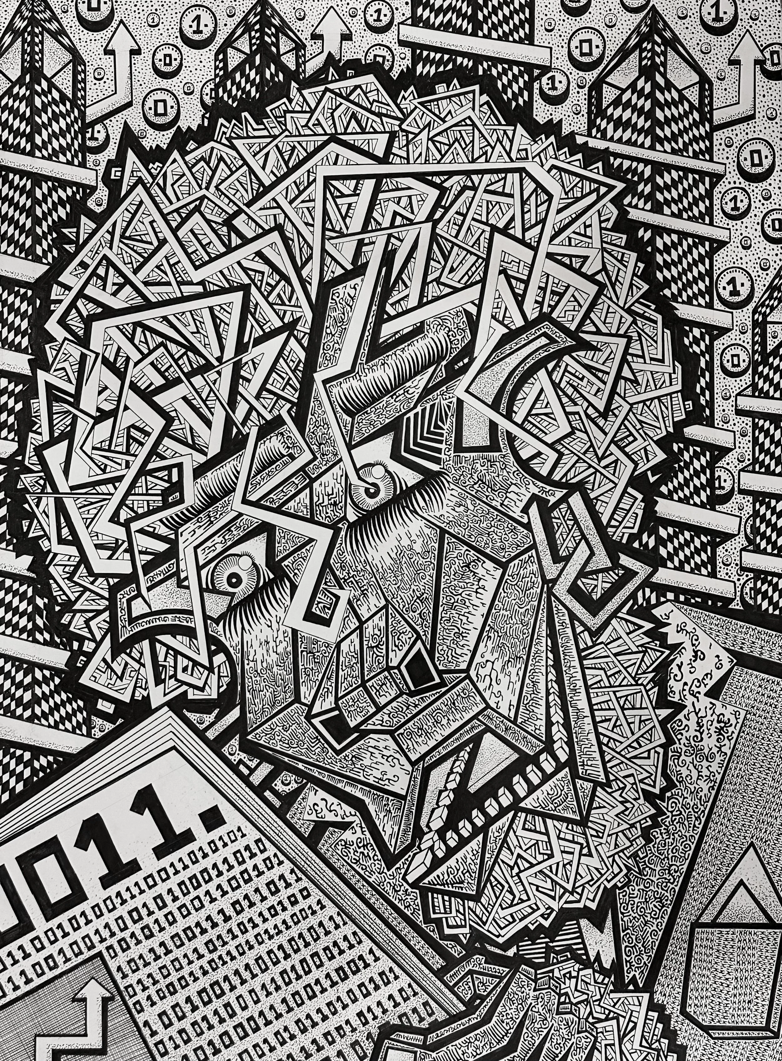 Crypto Monkey, 2023, 30x22 in.