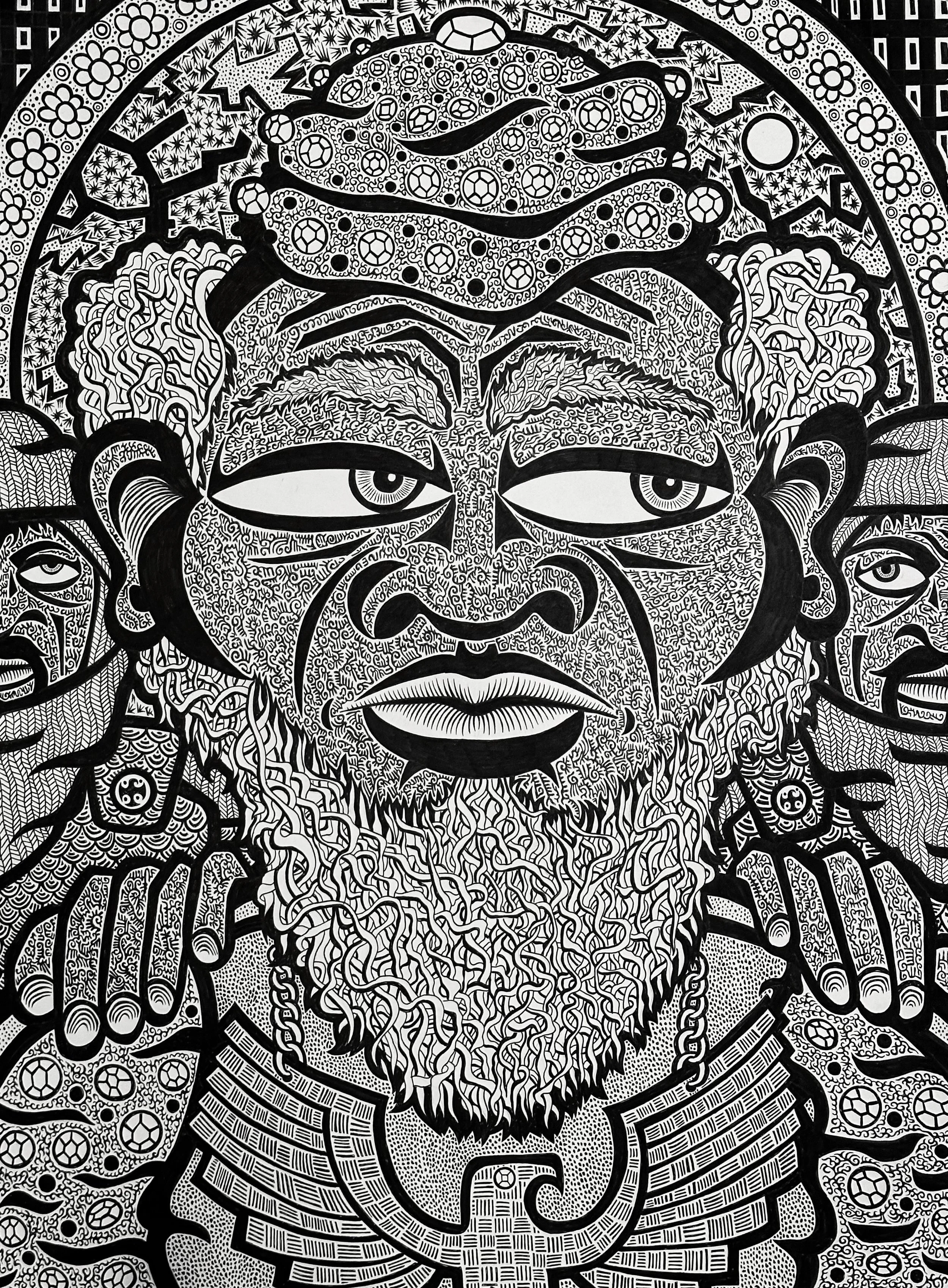 Haman Arrested, 2022, 30x22 in.