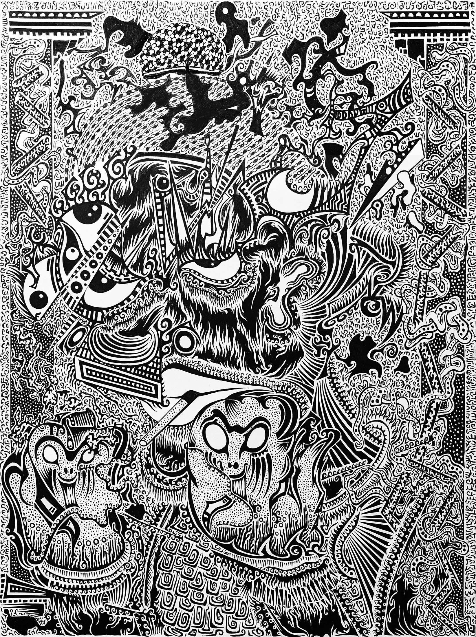 Boxer with Cigarette, 2021, 30x22 in.