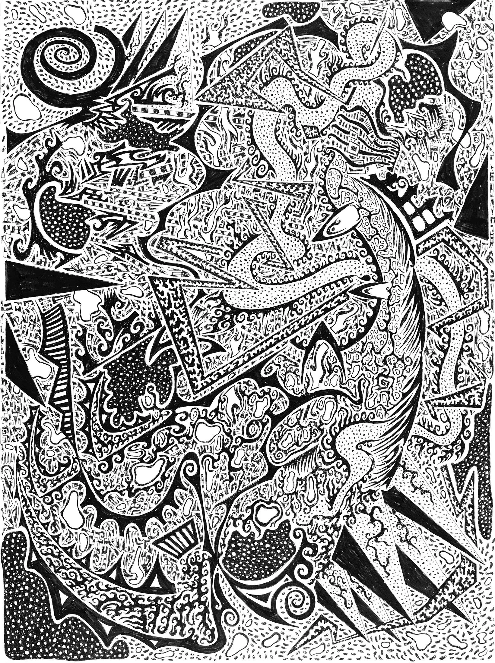 Rockslide, 2017, 30x22 in.