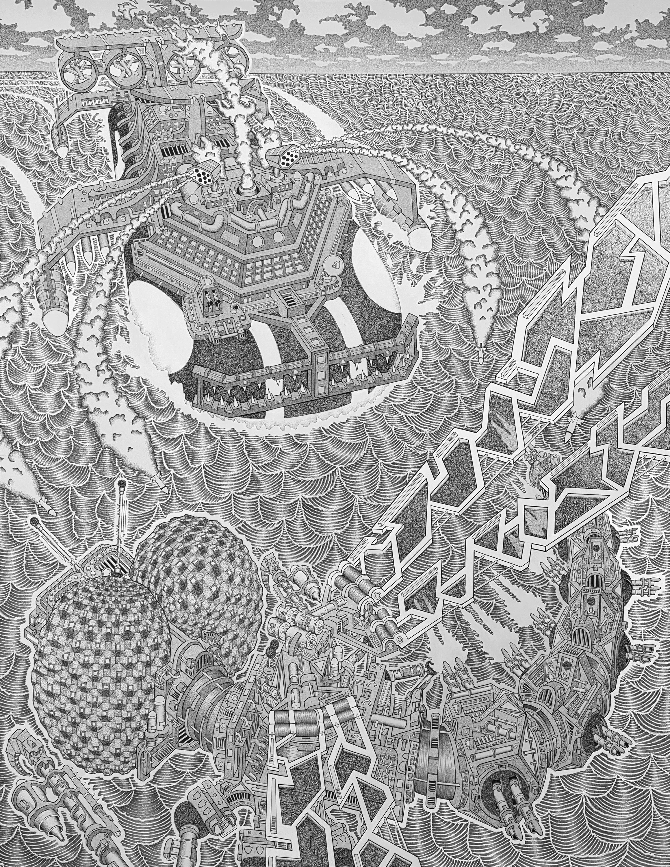 The Meeting, 2026, 52x40 in.