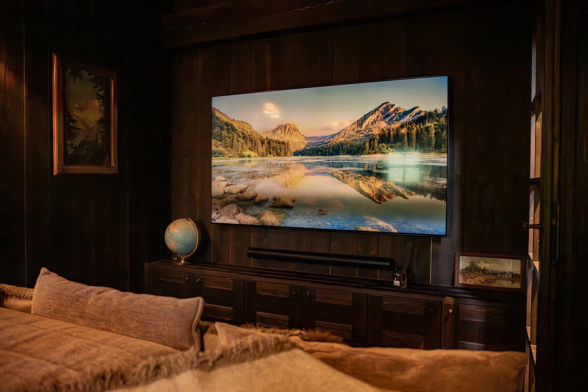 Home cinema...
