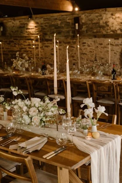 Wainhouse white decor barewoods with table runner.jpg