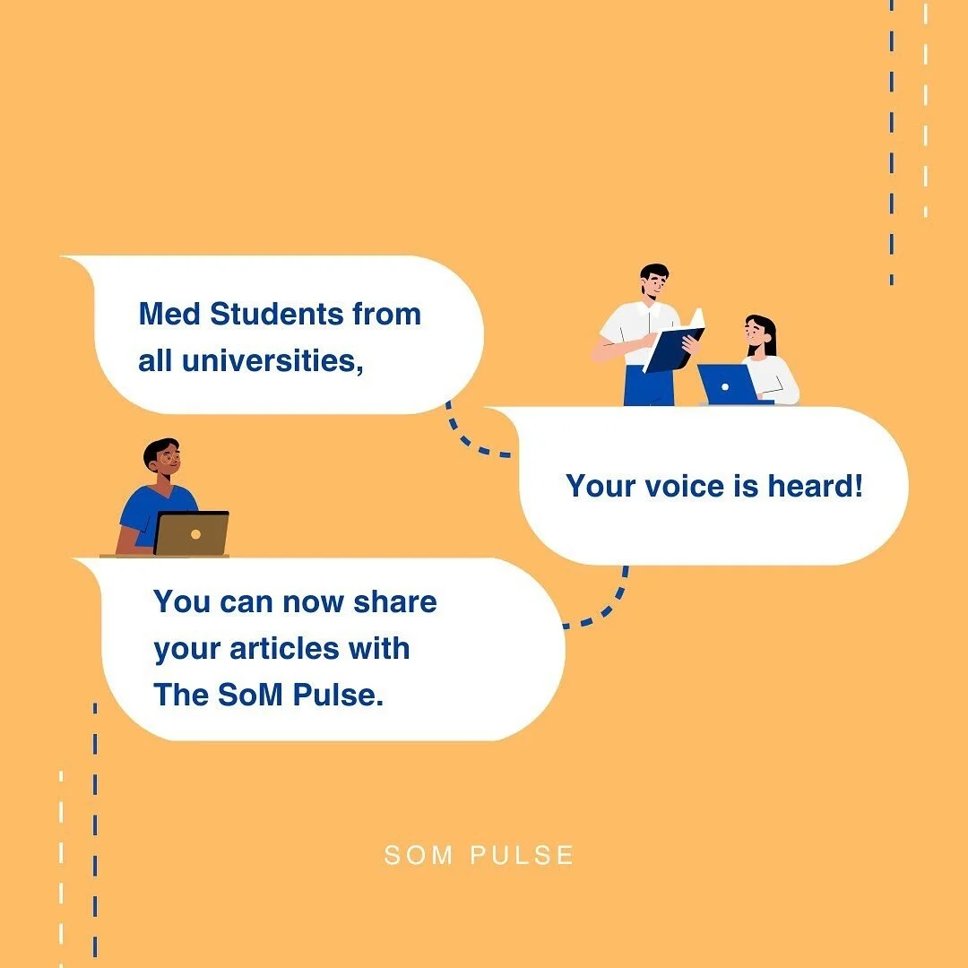 Our monthly newsletter combines and publishes writings ranging all perspectives and subjects!

For more information DM us or email us: som.newsletter@ukh.edu.krd