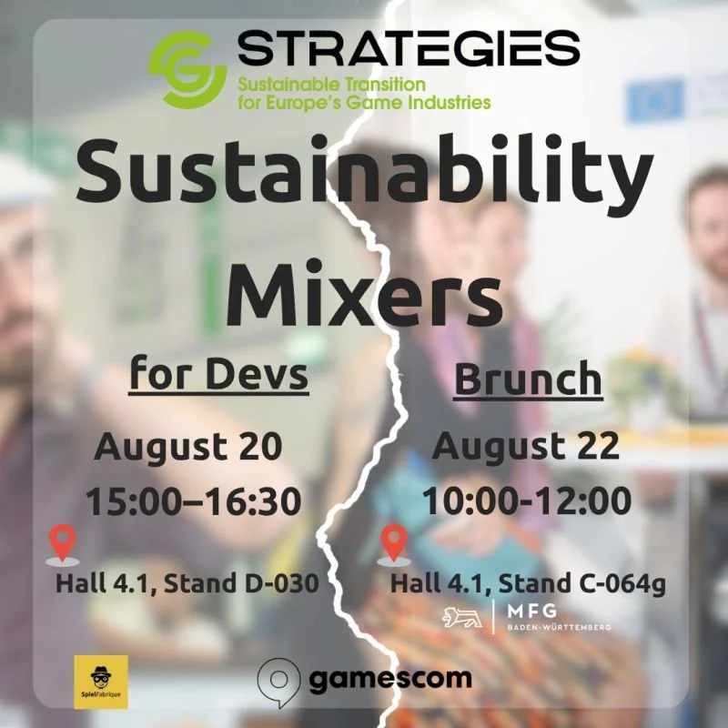 Sustainability Mixers at GamesCom with Spielfabrique x STRATEGIES