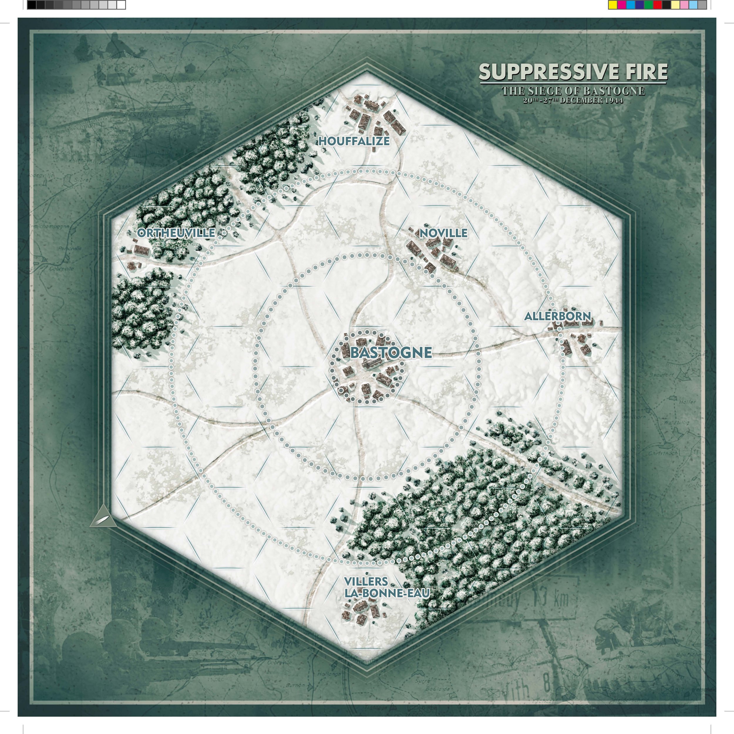 An image of the hacked game, Suppressive Fire by Paul and Chloé Wake