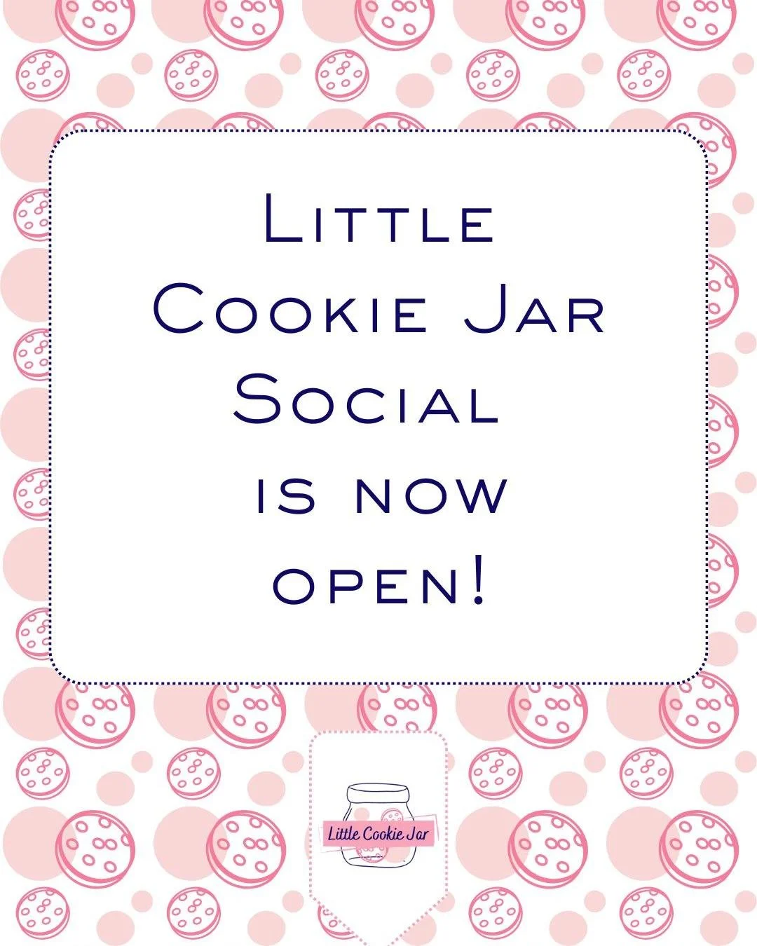 ✨ WE ARE LIVE! ✨

Spots for Little Cookie Jar Social are officially OPEN, and I&rsquo;m taking on a small handful of cookiers and cookie-cutter designers to start.

If you want:
✔ Consistency
✔ Beautiful, polished edits
✔ Captions + hashtags done for