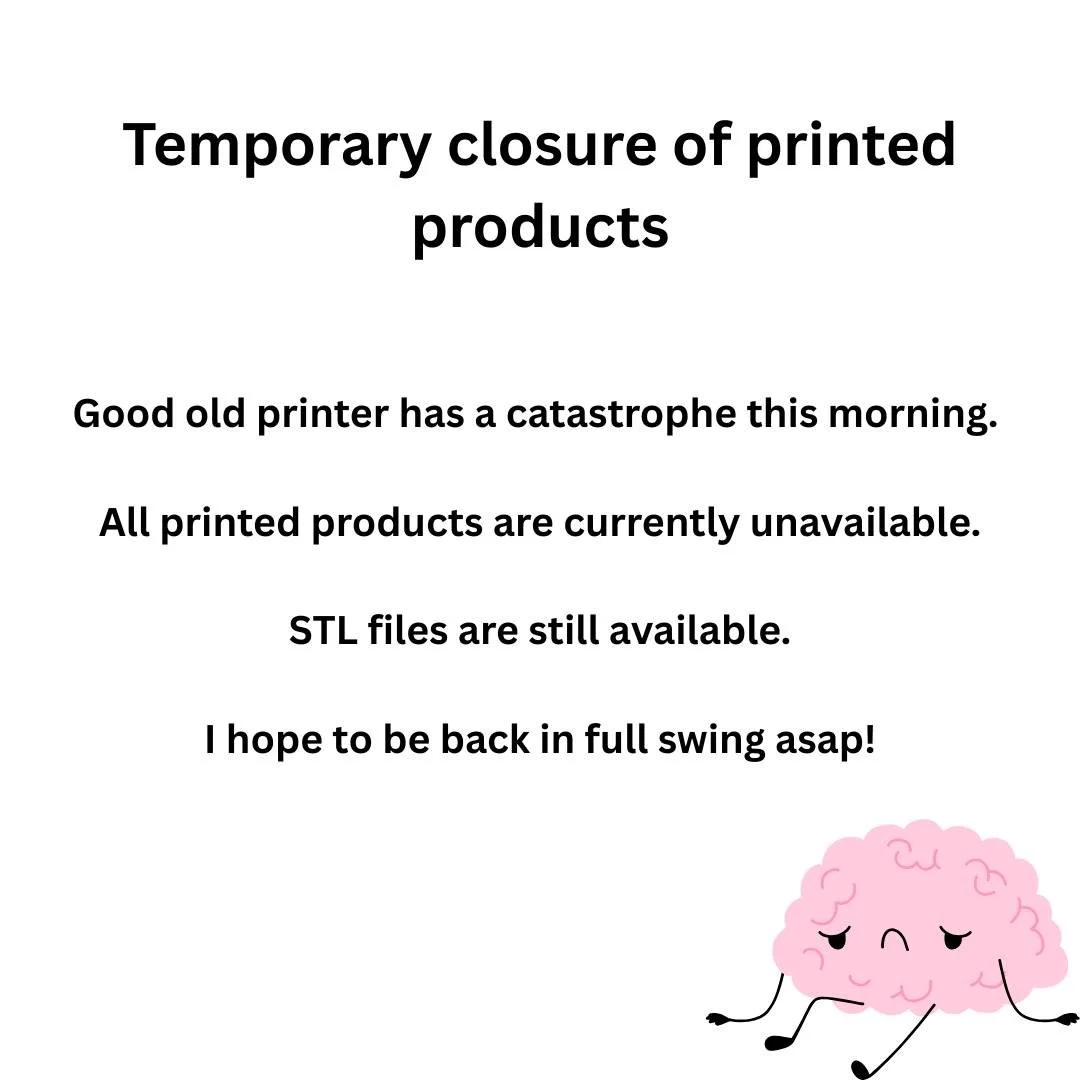 After an incredibly frustrating morning, I'm having to make an incredibly difficult decision. Old reliable, the printer that's given you all your orders over the past couple of years, had a bit of a catastrophe this morning and I'm having to put a pa